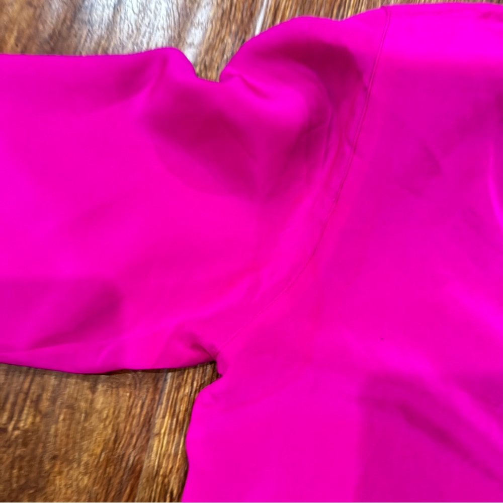 Christian Dior Women's Chemise Hot Pink Silk Button-Front Blouse,Vintage - Picture 7 of 7